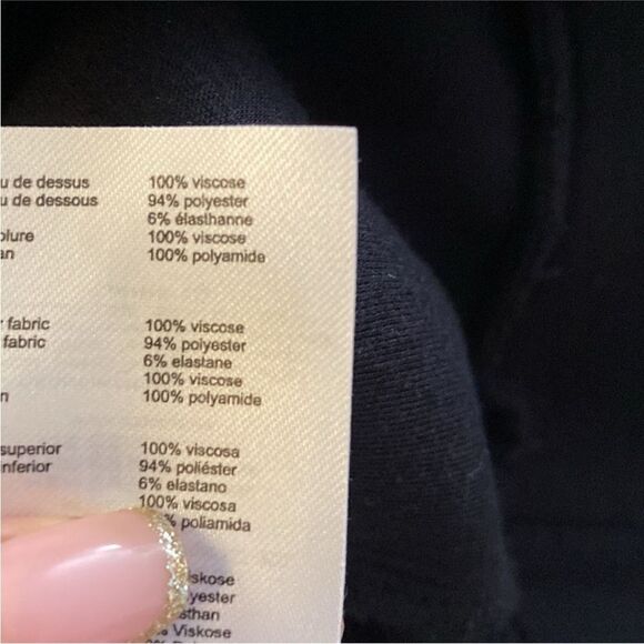 Maje Black Sweatshirt with Blue Lace-Up Details, S - Picture 10 of 10